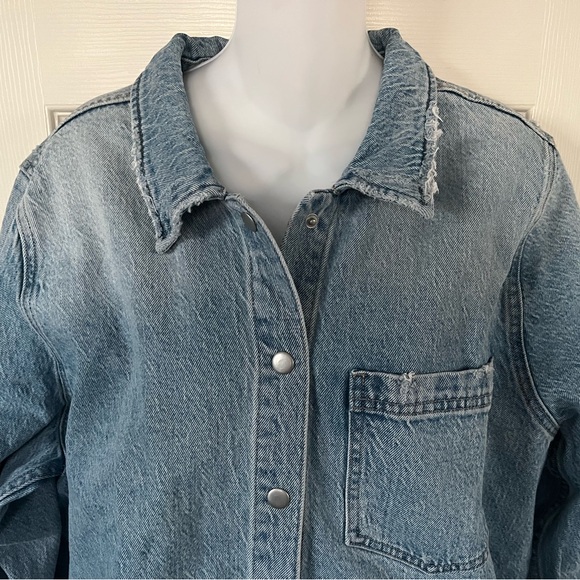 NWT Pistola Liv Long Sleeve Denim Shirt XL - Picture 6 of 15